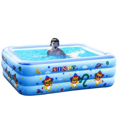 China Outdoor Eco-friendly PVC Portable Inflatable Swimming Pool For Adult Children for sale