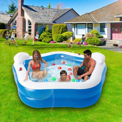 China Portable Inflatable Household Swimming Pool Children Kiddie Swimming Pool Inflatable Swimming Pool for Kids and Adults for sale