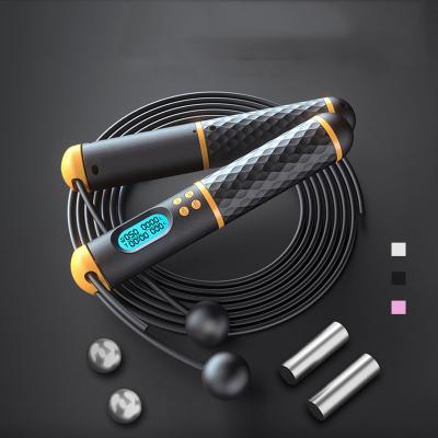 China Smart Adjustable Wireless Jump Rope Fitness Jump Rope Digital Speed ​​Counter Jump Rope Counter Weight Loss Jump Rope for sale