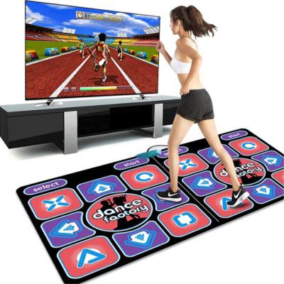 China Hot Sale Adult Children 2 Person Dance Mat Game Exercise Wireless Double Dance Floor Non-slip Mat For Home for sale