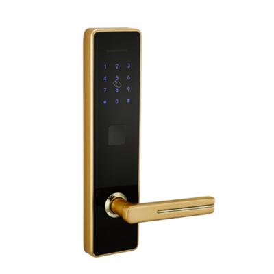 China Voice Navigation YGS Smart Key Home Door Fingerprint Digital Lock for sale