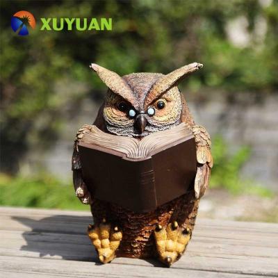 China Solar Powered Garden LED Owl Garden Light For Garden for sale