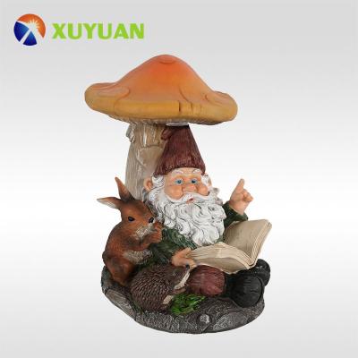 China Europe GardenDecorative Solar LED Solar Light Gnome With Lantern Light For Garden for sale