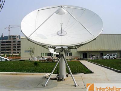 China InterStellar 4.5m Ku band Satellite Antenna / Uplink Station Satellite Communication Dish for sale