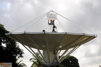 Chine antenne de station terrestre de bande de 9.0m Ku, antenne parabolique de 9.0m, réseau de gestion de station terrestre à vendre