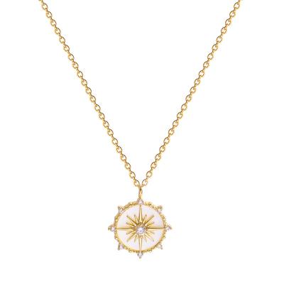 China Other Titanium Steel Retro Bamang Star Women's Necklace Clavicle Chain Tide Pendant Necklace for sale