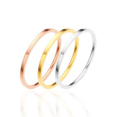 China CLASSIC Fashion Personality Ring Very Fine Stainless Steel Fashion Women's Accessories Stainless Steel Rose Gold Ring for sale