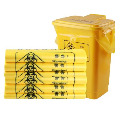 China Custom Plastic Disposable Hospital Biohazard High Quality Single Materials Hospital Waste Bag Recycled Medical Waste Bag Yellow Medical Waste Bag for sale