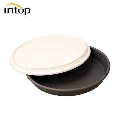 China Stocked 9inch pizza pans pan cover sets made pizza pan cover tray set pizza baking dish for sale