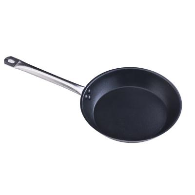 China Soup Pot 202 Stainless Steel Frying Pan 3ply Stainless Steel Non Sustainable Stick Frying Pan With Induction Bottom for sale