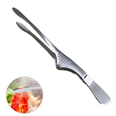 China Jinhaiyue Easily Cleaned Popular Japanese South Korea Using Food BBQ Meat Tweezers Tongs for sale