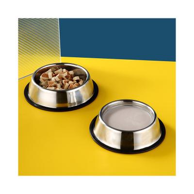 China Non-automatic Factory New Around High Quality Stainless Steel Best Selling Wholesale Plastic Dog Bowl Cat Animal Food for sale