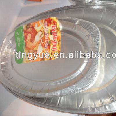 China Oval Food Foil Tray for sale