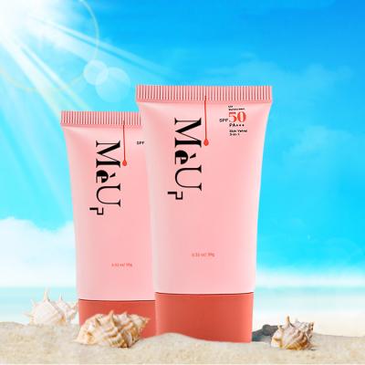 China SPF 50 Sunblock UV Private Label Moisturizer Whitening Lotion Organic Moisturizer Sun Sunscreen Cream Lotion For Black Skin for sale