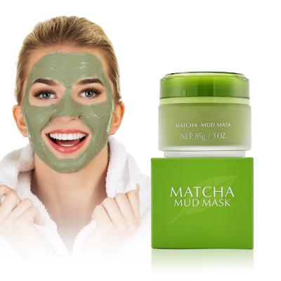 China Wholesale Custom Moisturizer 3 Ounce Oil Control Face Skin Cleansing Matcha Mud Clay Facial Mask Green Tea Mask for sale