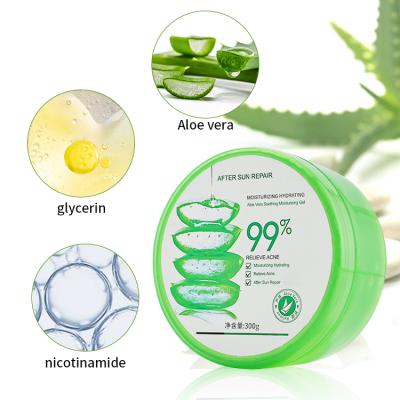 China Wholesale Soothing Organic Aloe Vera Moisturizer OEM ODM Moisture 99% Gel For Face Volume for sale