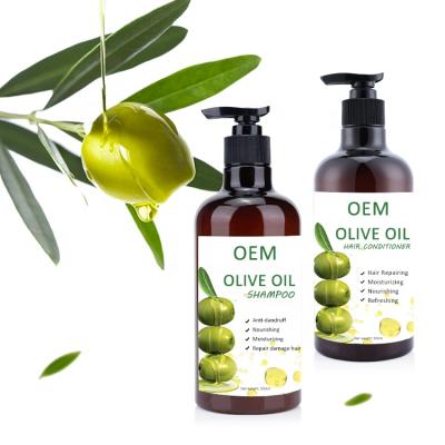 China Natural Organic Vegan Clarifying Shampoo Wholesaler OEM Hair Care Replenisher Olive Oil Hair Shampoo Conditioner for sale