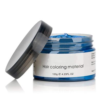 China Wholesale Easy Coloring Private Label Natural Blue Hair Dye Cosplay 4.23 Ounce Hair Wax Party for sale