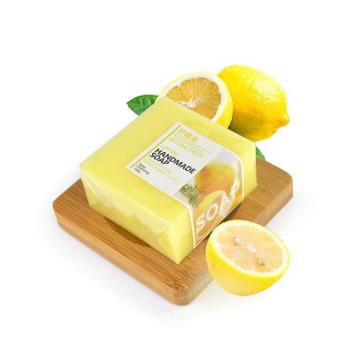 China Christmas Toliet Soap Base Cleansing Vitamin C Nourishing Deep Cleaning Lemon Soap Homemade Soap for sale