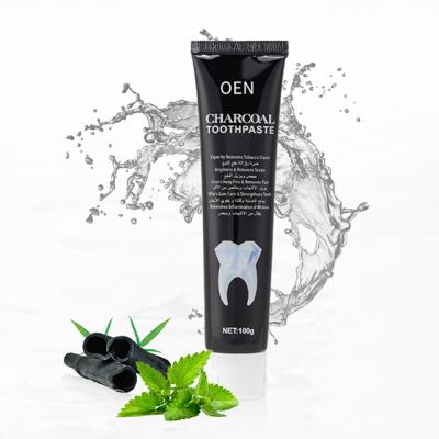 China Whitening Oral Care Products Regenerate Natural Organic Bamboo Stain Removal Mint Flvour Teeth Whitening Activated Charcoal Toothpaste for sale