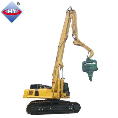 China Building Material Shops Manufacturer High Operating Efficiency Professional Excavator Pile Driving Boom For 20-29Ton Excavator for sale