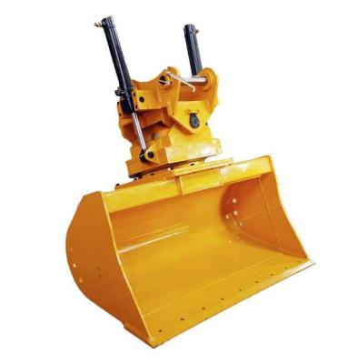 China Building Material Shops CE Certification Excavator Hydraulic Tilting Rake Bucket For 360 Rotary Bucket for sale