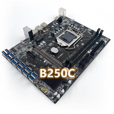 China 12GPU B250C Motherboard Expert 12 Desktop Support USB3.0 3900 12 GPU 3930 4400 CPU LGA1151 for sale