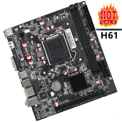 China Factory Wholesale H61 LGA1155 Socket Motherboard Core i3 i5 i7 Desktop CPU Memory 16GB DDR3 Mainboard LGA 1155 for sale