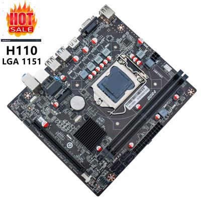 China LGA 1151 Motherboard H110 Support Intel i3 i5 i7 Core CPU Desktop OEM DDR4 Mainboard for sale