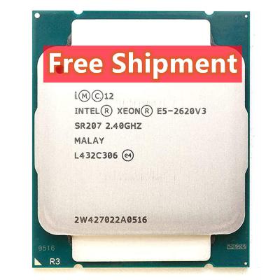 China Free Shipping Server Used Original Intel Xeon E5-2620 V3 LGA2011 E5 2620V3 LGA CPU Processor 2011 For X99 Motherboard for sale