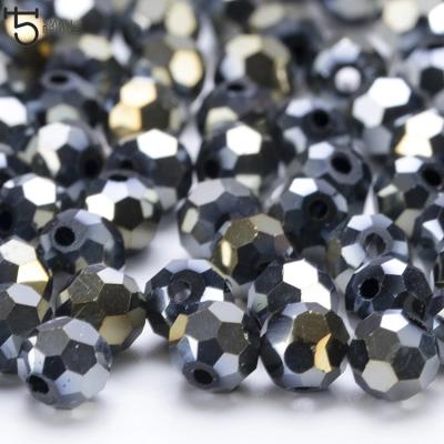 China Fashionable Czech Round 8mm Spacer Glass Beads Shiny 96 Facet Ball Beads For Jewelry Making Diy Bracelet Necklace Accessories for sale