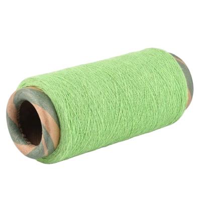 China Ne 4S Recycled Weaving Yarn Cheap Prices Light Green Cotton Twist Weaving Yarn For Blankets for sale