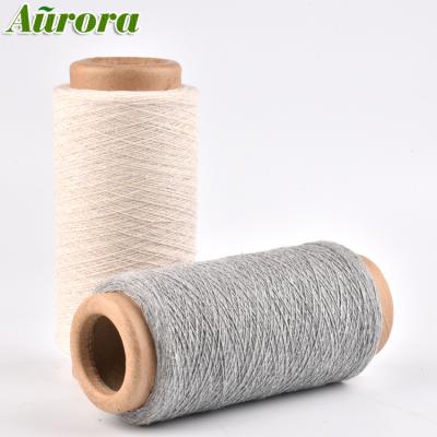 China GRS Recycled Recycled Poly Cotton Blended Chunky Yarn NM10 And Dyed Color Glove Yarn NM14 For Knitting Glove for sale