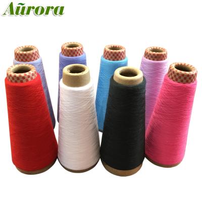 China Sustainable Recycled Thread Polyester 100% Polyester Knits Spun Knitting Yarn NE30S Cheap Dope Dyed Yarn for sale