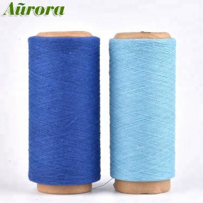 China Factory Recycled Custom 12/1 Recycled Dyed Light Blue Cotton Hammock Yarn Yarn For Knitting Hammock Brazilian for sale