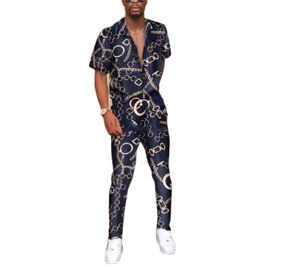 China High quality plus size mens summer 202 QUICK DRY men's clothing pants and trousers with shirt printed casual sets for sale