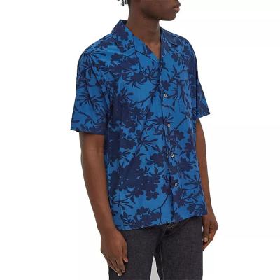 China Digital Printed Mens Anti-Pilling Short Sleeve Shirts For Summer Beach Shirt Custom Hawaiian Floral Shirt for sale