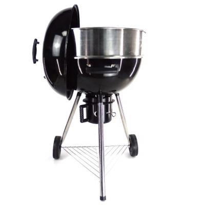 China Easily Assembled OEM 22.5 Inch Charcoal BBQ Grill 57CM Indoor Charcoal BBQ Grill for sale