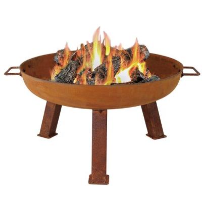 China Custom Large Outdoor Fire Pit Logo Easily Collected for Backyard 32 inch for sale