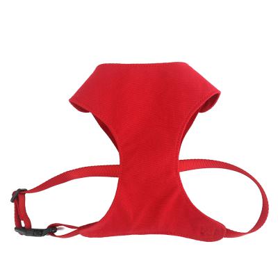 China Durable Pet Accessories Canvas Pet Harnesses For Small Dogs Classic Solid Padded Dog Harness Vest for sale