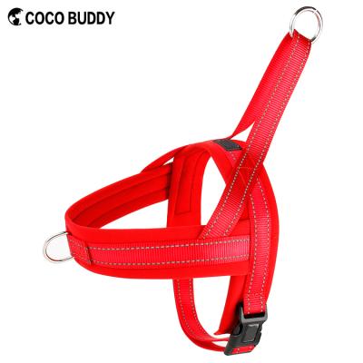 China Reflective DETACHED Supplier Pet Neoprene Soft Padding No Pull Dog Harness Quick Fit Vest for sale