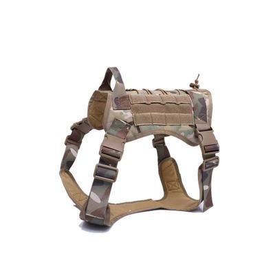 China Durable Nylon Waterproof Pet Tactical Vest Dog Harness Military Dog Harness for sale