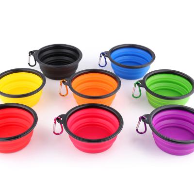 China 2020 Viable Hot Adjustable Custom New Silicone Pet Dog Travel Collapsible Food Food Rolls Wholesale for sale