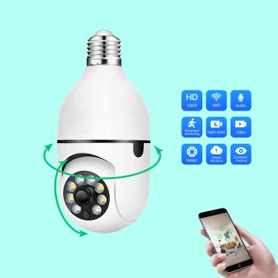 China Human Motion Tracking Hot Selling Ptz Camera Cctv Camera E27 Bulb Camera for sale