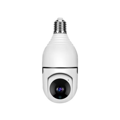 China PAN-TILT Low Price Good Quality H.265 Wireless Camera Two Way Audio Camera E27 Cctv Bulb Security Outdoor Sd Card Ip Camera for sale