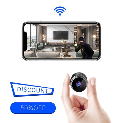 China NIGHT VISION A9 Wireless HD Mini WIFI Round Magnetic Adsorption Internet Security Camera 1080P Home Security Smallest Stand With Night Vision for sale