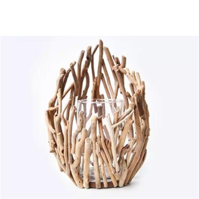 China Tealight Eco-friendly Hot Sale Modern Wood Candle Unfinished Cheap Product Wooden Candle Holder for sale