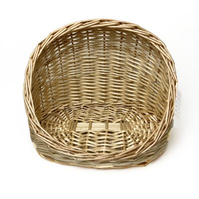 China Handmade Eco-Friendly Sustainable - Sweetgrass Woven Straw Portable Carriers Pet Cat and Kennel with Bed for sale