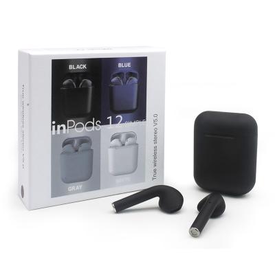 China 2022 Inpods Wireless In-ear 12 Macaron Black Touch BT5.0 Sports Earbuds In-ear i12 TWS for sale