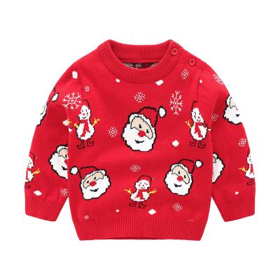 China Wholesale Computer Knitted Winter Batwing Sleeve Button Ugly Christmas Ugly Christmas Sweater Ottoknit Christmas Sweater for sale